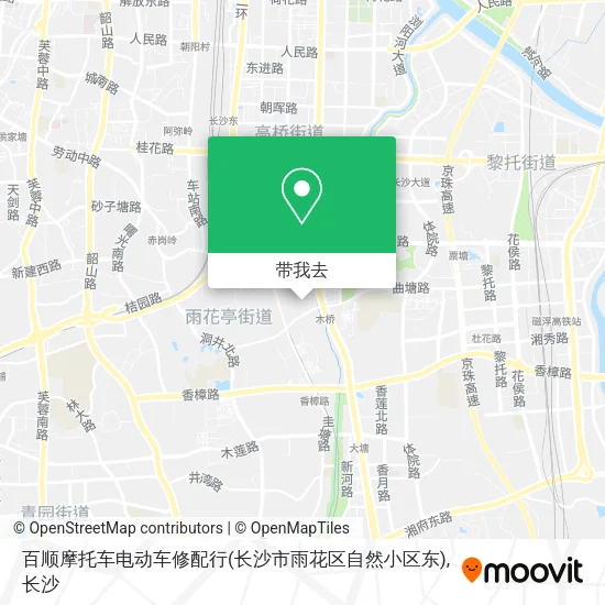 百顺摩托车电动车修配行(长沙市雨花区自然小区东)地图