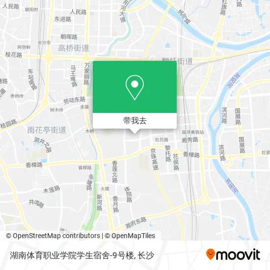 湖南体育职业学院学生宿舍-9号楼地图