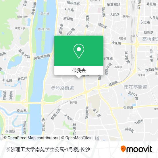 长沙理工大学南苑学生公寓-1号楼地图