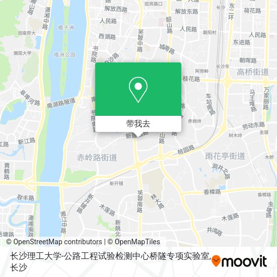 长沙理工大学-公路工程试验检测中心桥隧专项实验室地图