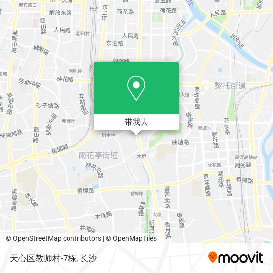 天心区教师村-7栋地图