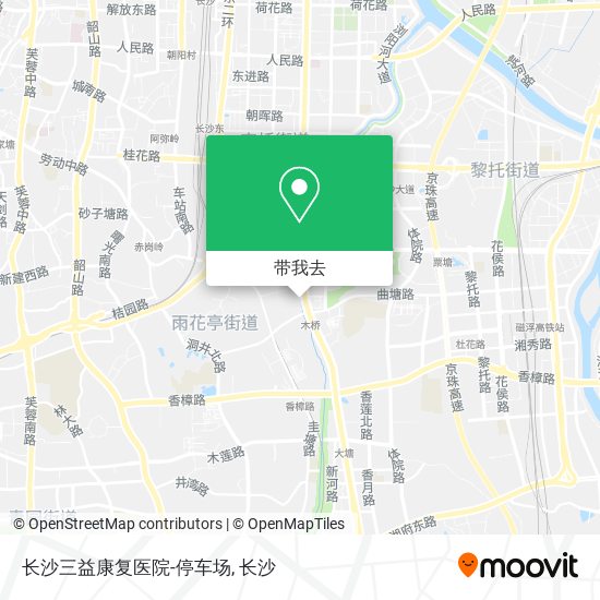长沙三益康复医院-停车场地图