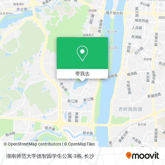 湖南师范大学德智园学生公寓-3栋地图