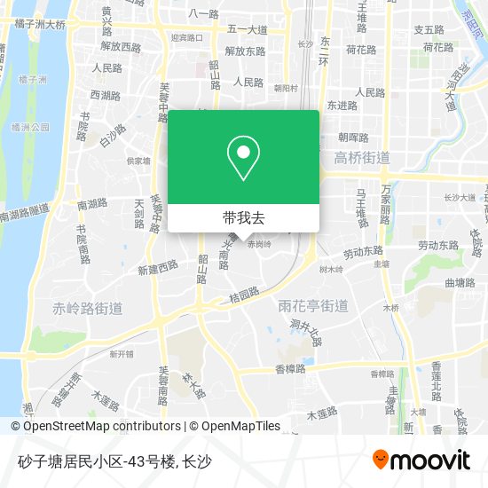 砂子塘居民小区-43号楼地图