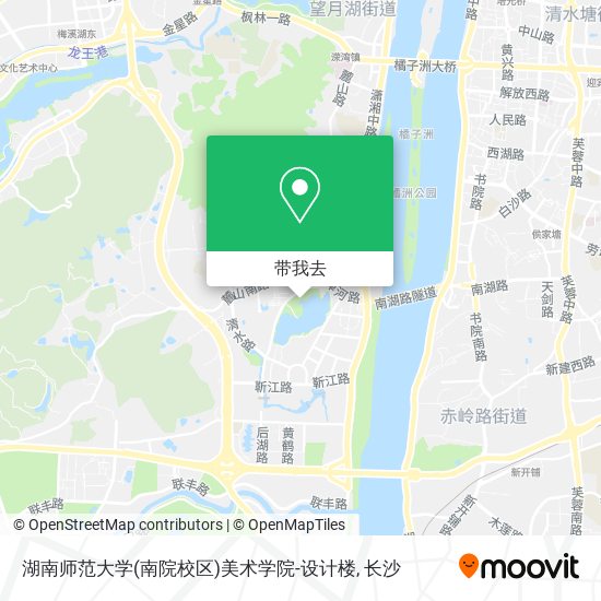 湖南师范大学(南院校区)美术学院-设计楼地图