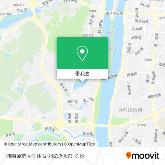 湖南师范大学体育学院游泳馆地图