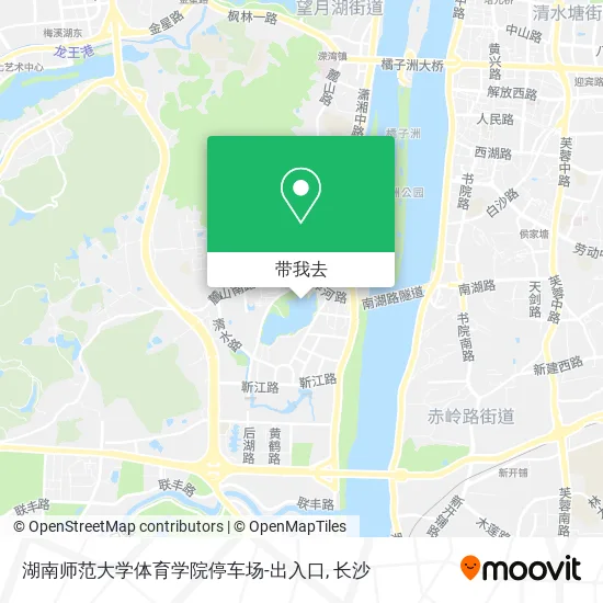 湖南师范大学体育学院停车场-出入口地图
