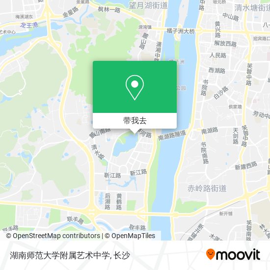 湖南师范大学附属艺术中学地图