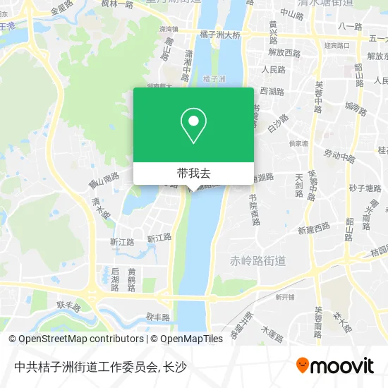 中共桔子洲街道工作委员会地图