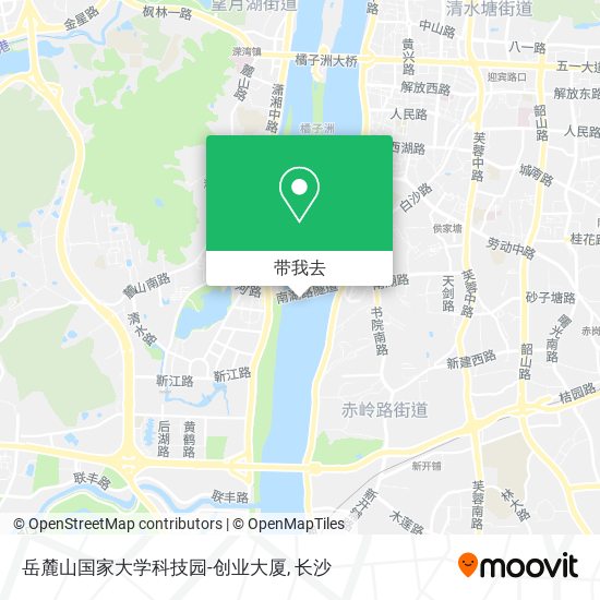 岳麓山国家大学科技园-创业大厦地图