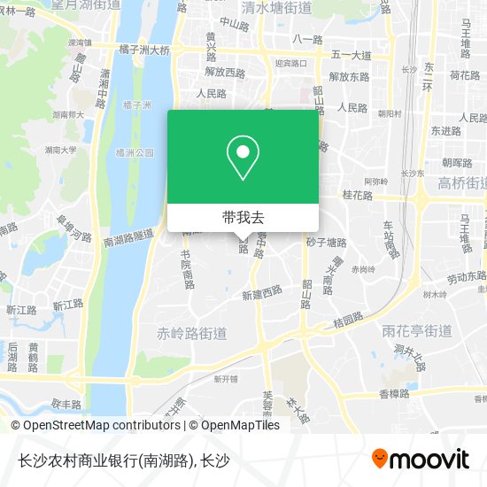 长沙农村商业银行(南湖路)地图