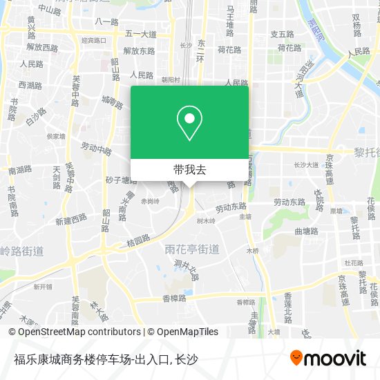 福乐康城商务楼停车场-出入口地图