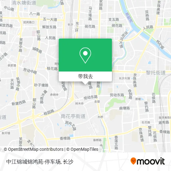 中江锦城锦鸿苑-停车场地图