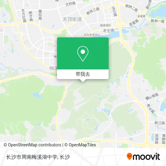 长沙市周南梅溪湖中学地图