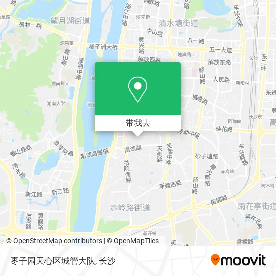 枣子园天心区城管大队地图