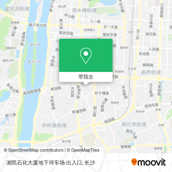 湘凯石化大厦地下停车场-出入口地图
