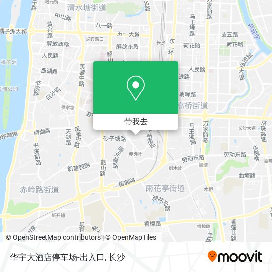 华宇大酒店停车场-出入口地图