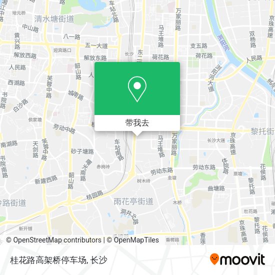 桂花路高架桥停车场地图