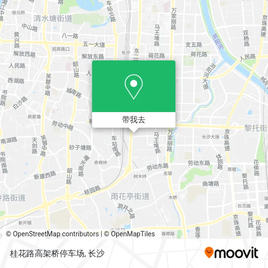 桂花路高架桥停车场地图