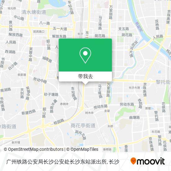 广州铁路公安局长沙公安处长沙东站派出所地图