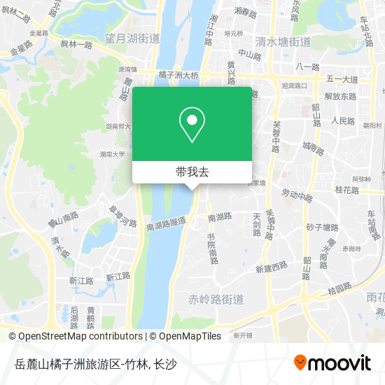 岳麓山橘子洲旅游区-竹林地图