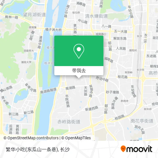 繁华小吃(东瓜山一条巷)地图
