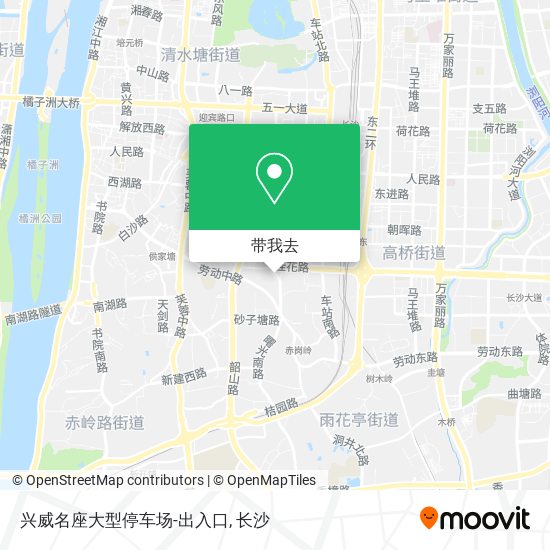 兴威名座大型停车场-出入口地图