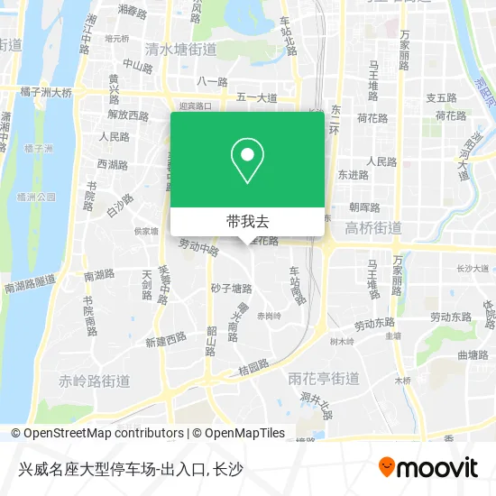 兴威名座大型停车场-出入口地图