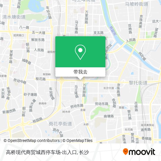 高桥现代商贸城西停车场-出入口地图