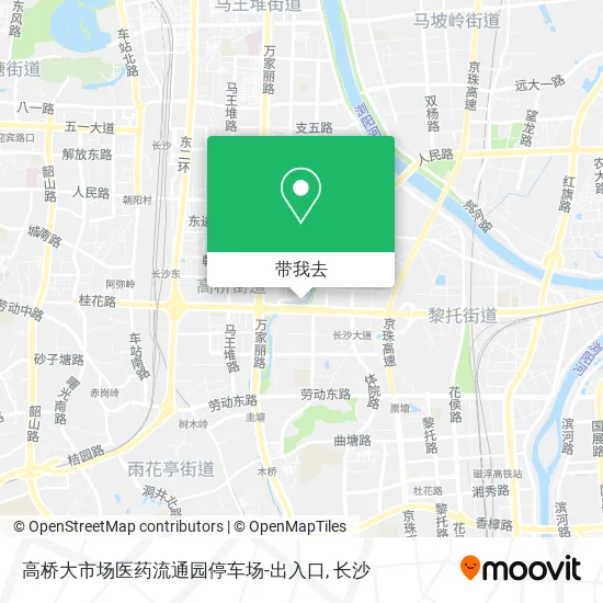 高桥大市场医药流通园停车场-出入口地图