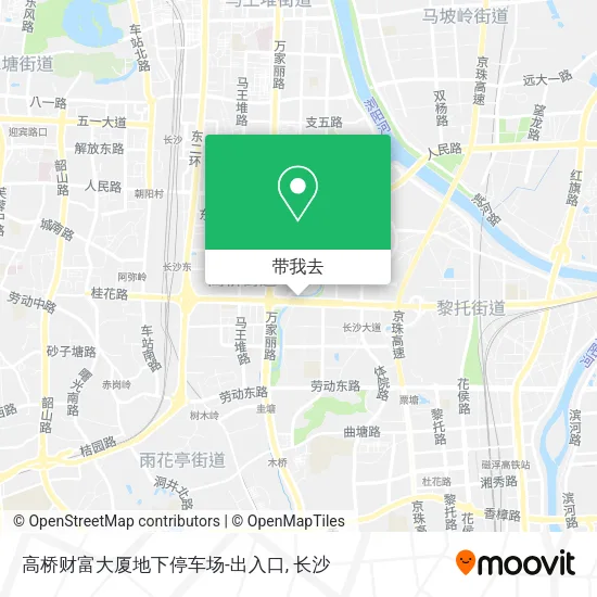 高桥财富大厦地下停车场-出入口地图