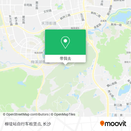 柳堤站自行车租赁点地图