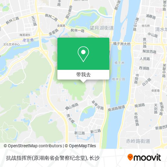 抗战指挥所(原湖南省会警察纪念堂)地图