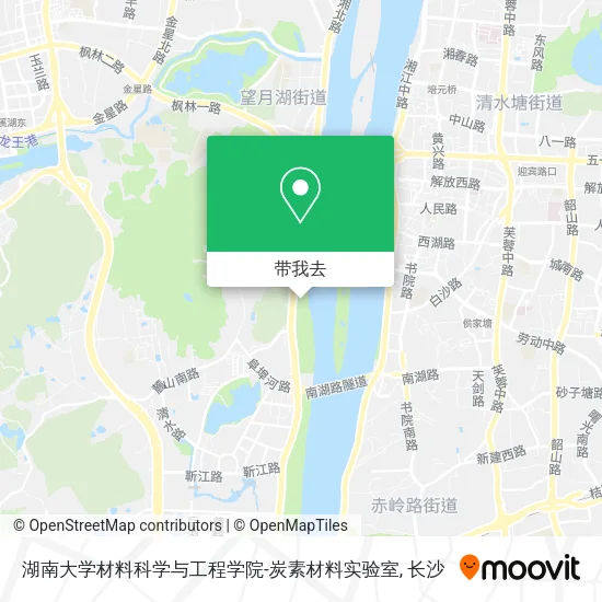 湖南大学材料科学与工程学院-炭素材料实验室地图