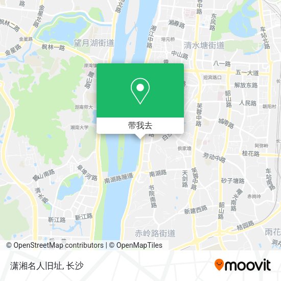潇湘名人旧址地图