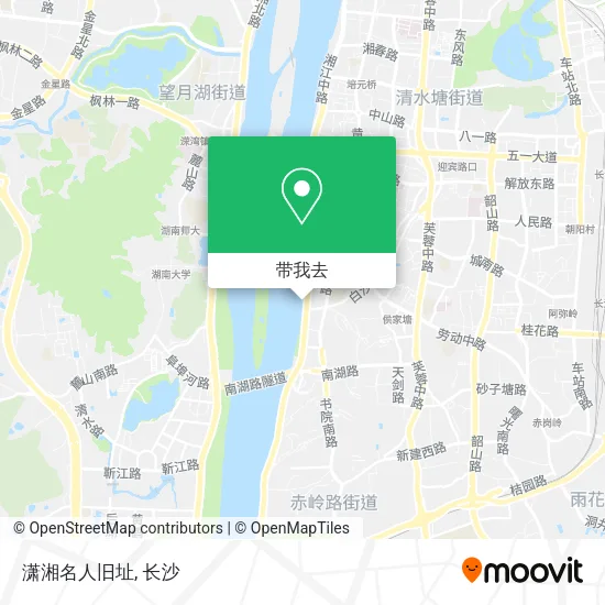 潇湘名人旧址地图