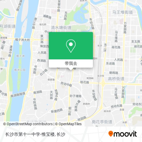 长沙市第十一中学-惟宝楼地图
