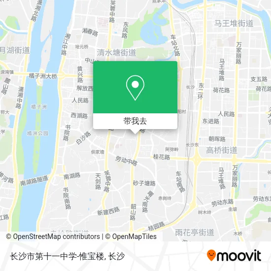 长沙市第十一中学-惟宝楼地图