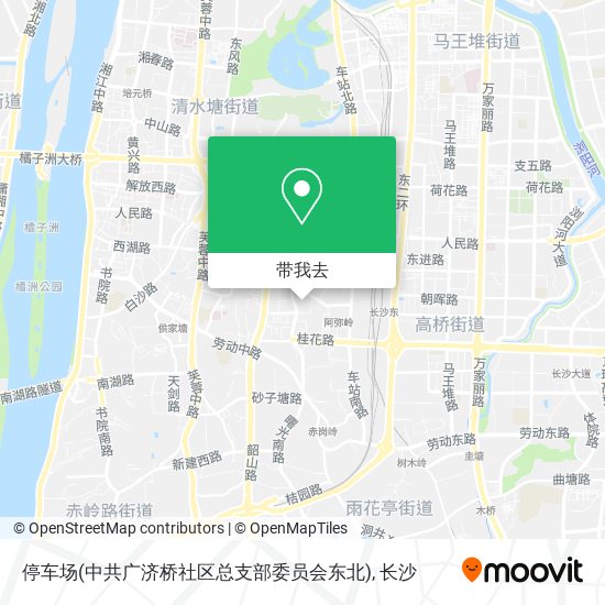 停车场(中共广济桥社区总支部委员会东北)地图