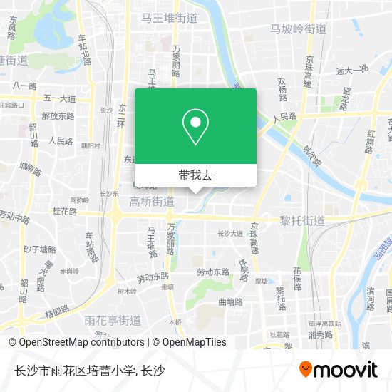 长沙市雨花区培蕾小学地图