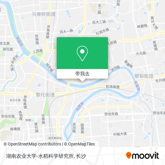 湖南农业大学-水稻科学研究所地图