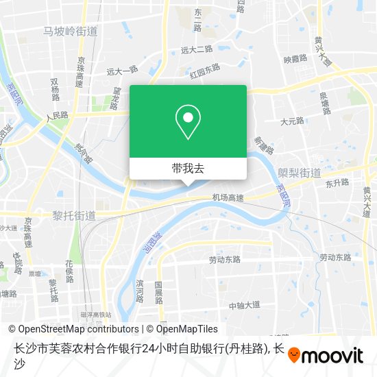 长沙市芙蓉农村合作银行24小时自助银行(丹桂路)地图