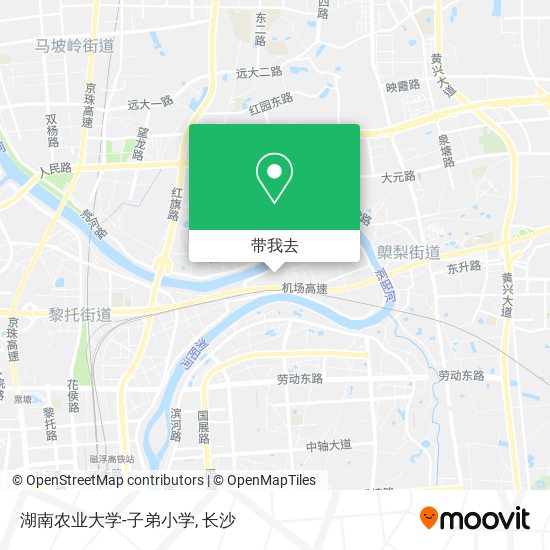 湖南农业大学-子弟小学地图