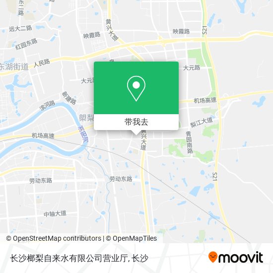 长沙榔梨自来水有限公司营业厅地图