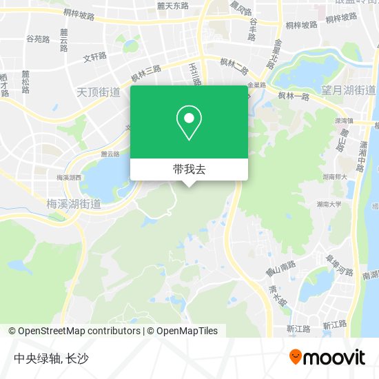中央绿轴地图