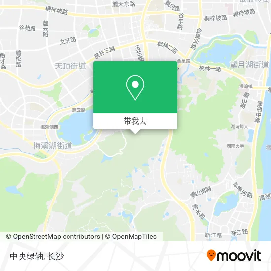 中央绿轴地图