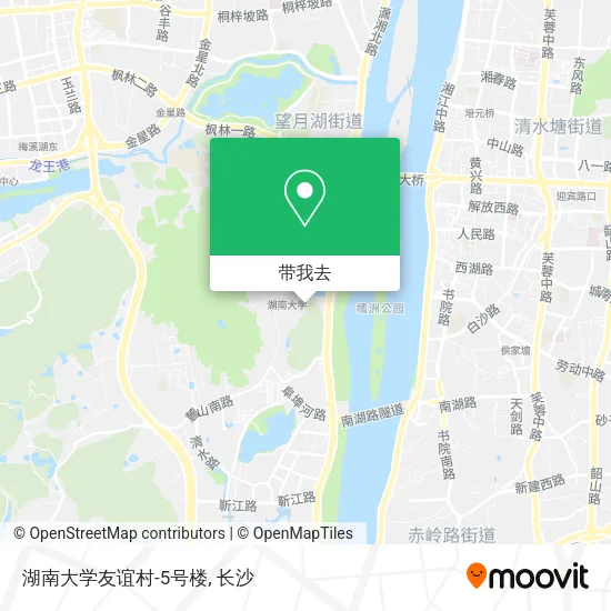 湖南大学友谊村-5号楼地图