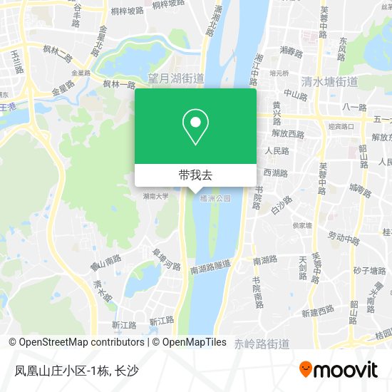 凤凰山庄小区-1栋地图