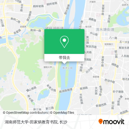 湖南师范大学-田家炳教育书院地图