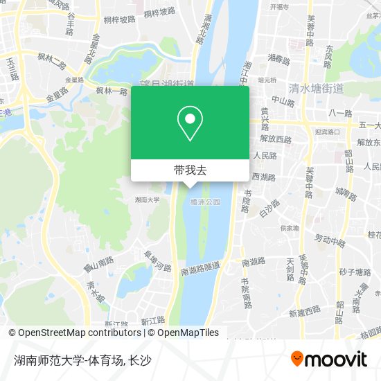 湖南师范大学-体育场地图
